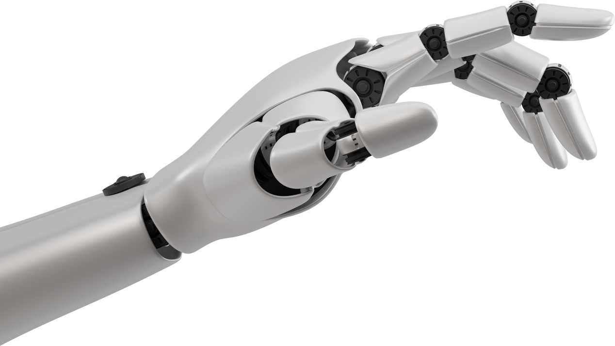 Robot hand artificial intelligence a.i. machine learning technology